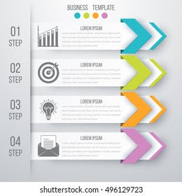 Vector illustration infographics 4 options