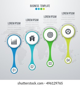 Vector illustration infographics 4 options