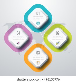 Vector illustration infographics 4 options