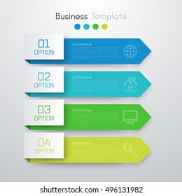 Vector illustration infographics 4 options