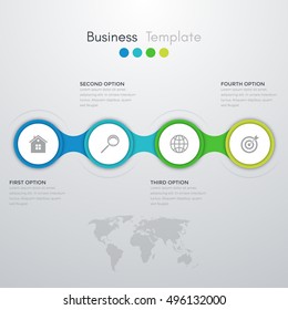 Vector illustration infographics 4 options