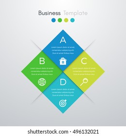 Vector illustration infographics 4 options