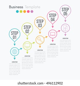 Vector illustration infographics 5 options