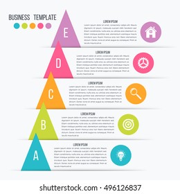 Vector illustration infographics 5 options