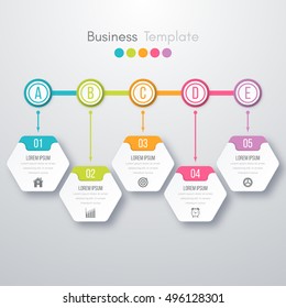Vector illustration infographics 5 options