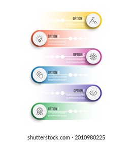 Vector illustration infographics 6 options. Template for brochure, business, web design
