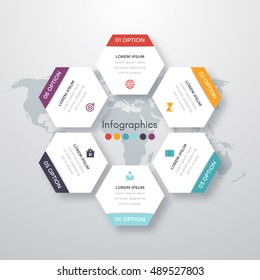 Vector illustration infographics 6 options