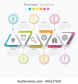 Vector illustration infographics 6 options