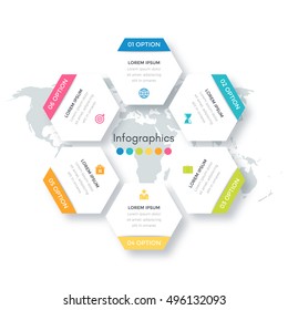Vector illustration infographics 6 options