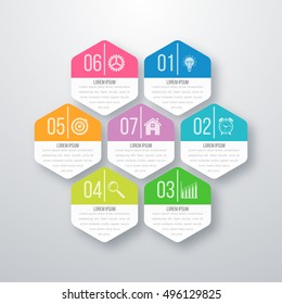Vector illustration infographics 7 options