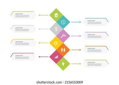 Vector illustration infographics 8 options