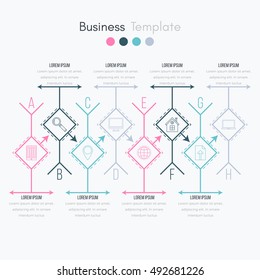Vector illustration infographics 8 options