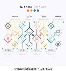 Vector illustration infographics 8 options