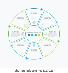 Vector illustration infographics 8 options