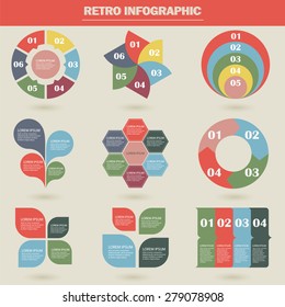 Vector illustration infographics chalked