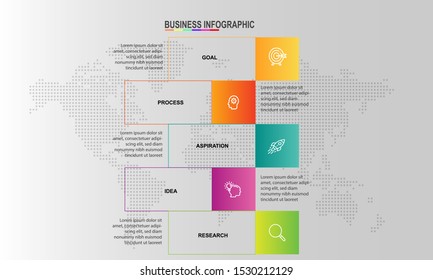 Vector Illustration Infographics design template can be used for workflow layout, diagram, annual report, web design, Creative banner, label vector. Info Graph
