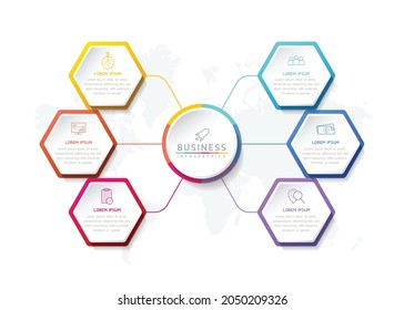 Vector illustration, infographics design, template, marketing, information, with 5 options or steps