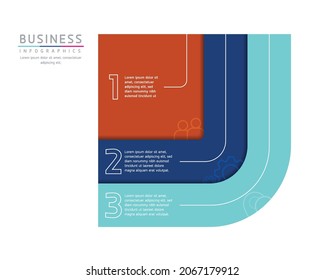 Vector illustration, infographics design, template, marketing, information, with 3 options or steps