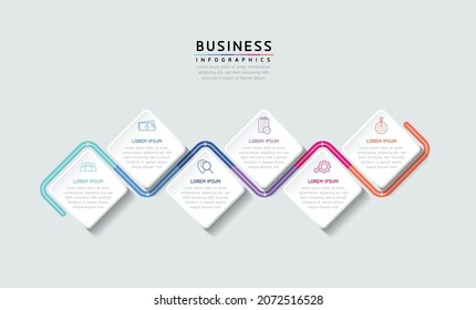Vector illustration, infographics design, template, marketing, information, with 6 options or steps