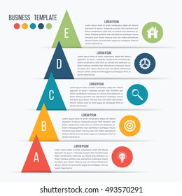 Vector illustration infographics five options