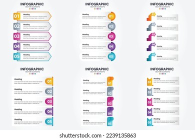 Infografiken für Vektorgrafiken Flachdesign-Set für Werbeschriften und Zeitschriften