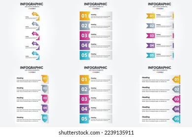 Infografiken für Vektorgrafiken Flachdesign-Set für Werbeschriften und Zeitschriften