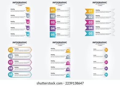 Vector illustration infographics Flat design set for advertising brochure flyer and magazine