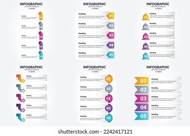 Infografiken für Vektorgrafiken Flachdesign-Set für Werbeschriften und Zeitschriften