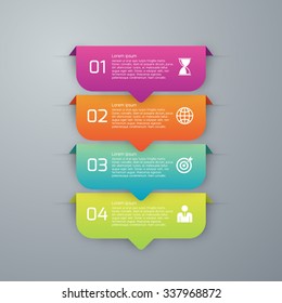 Vector illustration infographics four options.