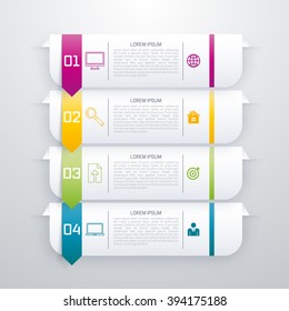 Ilustración vectorial cuatro opciones
