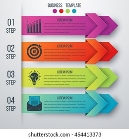 Vector illustration infographics four options. Stock vector