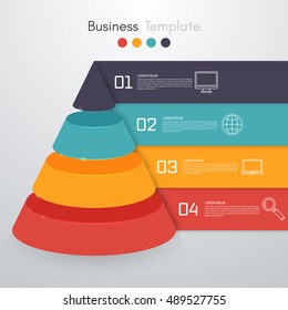Vector illustration infographics four options
