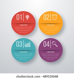 Vector illustration infographics four options