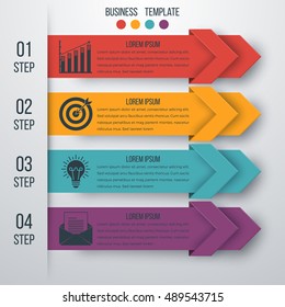 Vector illustration infographics four options