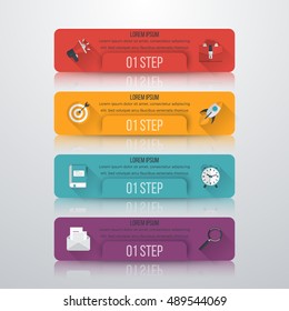 Vector illustration infographics four options