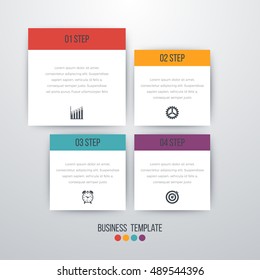 Vector illustration infographics four options