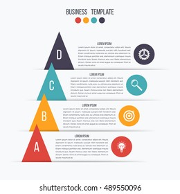 Vector illustration infographics four options