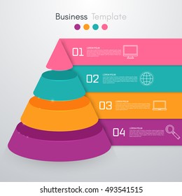 Vector illustration infographics four options