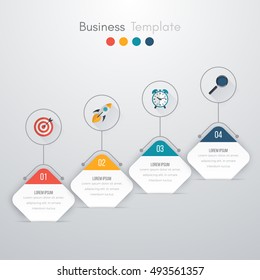 Vector illustration infographics four options