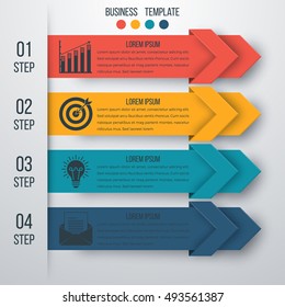 Vector illustration infographics four options