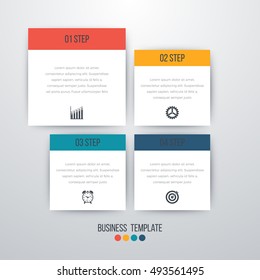 Vector illustration infographics four options