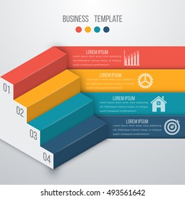 Vector illustration infographics four options