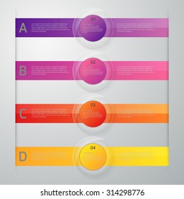 Vector illustration, infographics, glass slider.