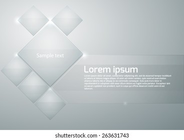 Vector illustration infographics glass squares