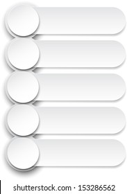 Ilustración vectorial del diseño de plantillas de papel de infografía. Eps10