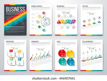 Vector illustration infographics set