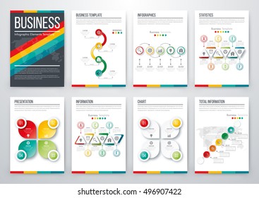Vector illustration infographics set