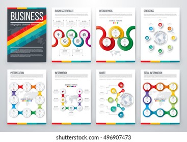 Vector illustration infographics set