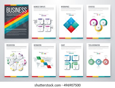Vector illustration infographics set