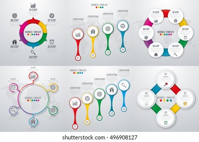Vector illustration infographics set